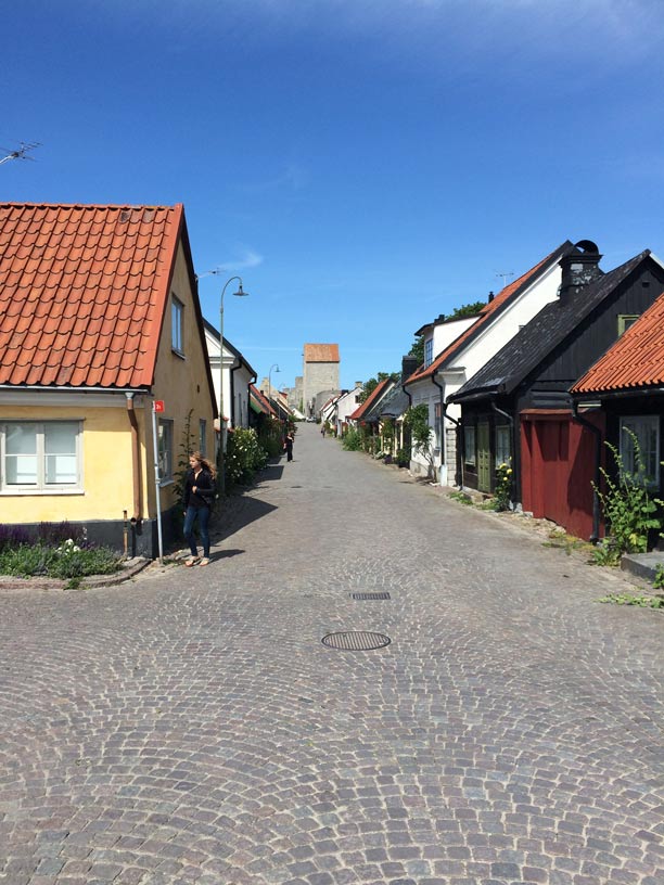 An alley in the historic city of Visby - Gotland